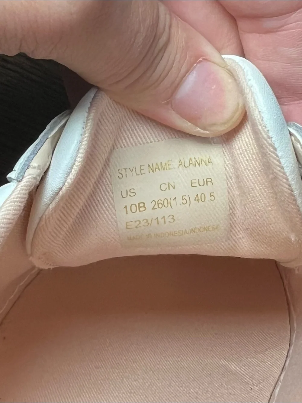 Kate Spade Alanna Action Leather Ladies Sneakers SZ. 10 White/Blue - Picture 10 of 10
